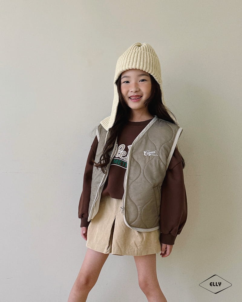 Ellymolly - Korean Children Fashion - #discoveringself - Camel Quilting Vest - 10