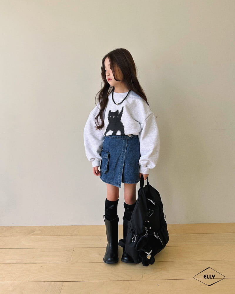 Ellymolly - Korean Children Fashion - #fashionkids - Kitty Sweatshirt - 7