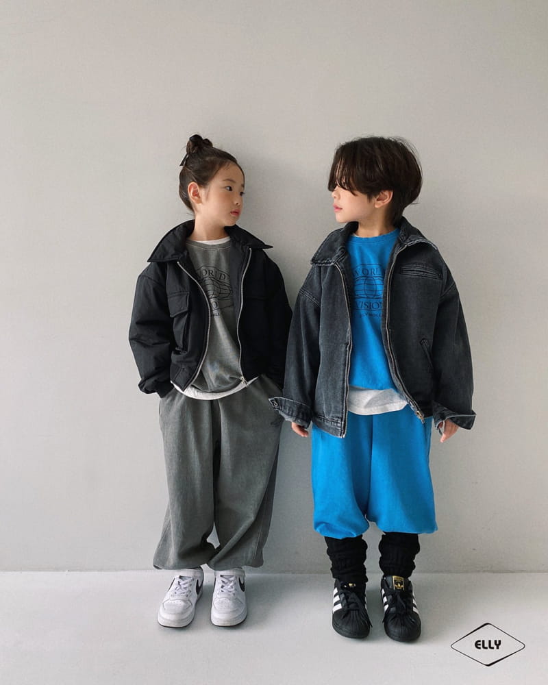 Ellymolly - Korean Children Fashion - #fashionkids - World Dyeing Sweatshirt - 5