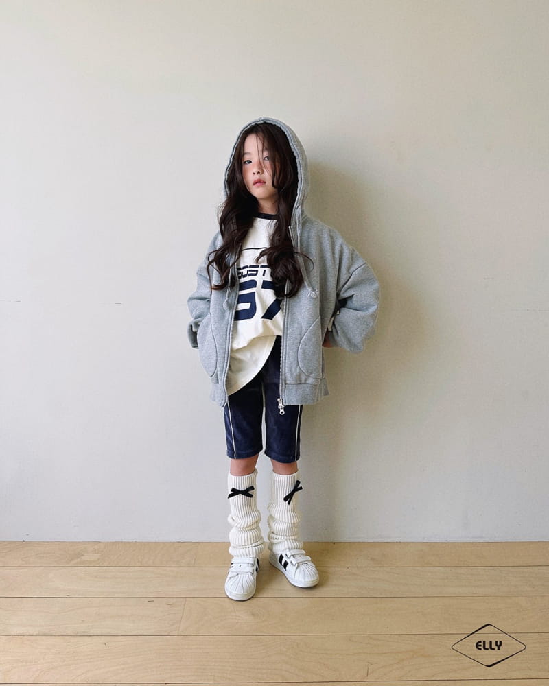 Ellymolly - Korean Children Fashion - #kidsstore - Half Moon Hoody Zip-up - 2