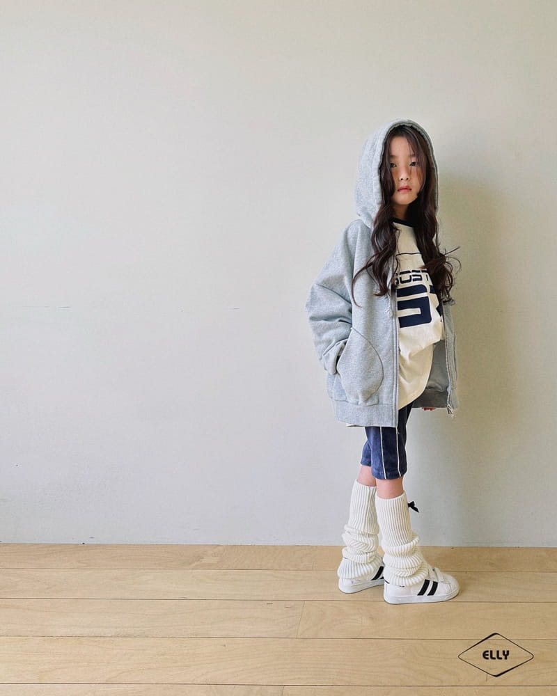 Ellymolly - Korean Children Fashion - #kidzfashiontrend - Half Moon Hoody Zip-up - 3