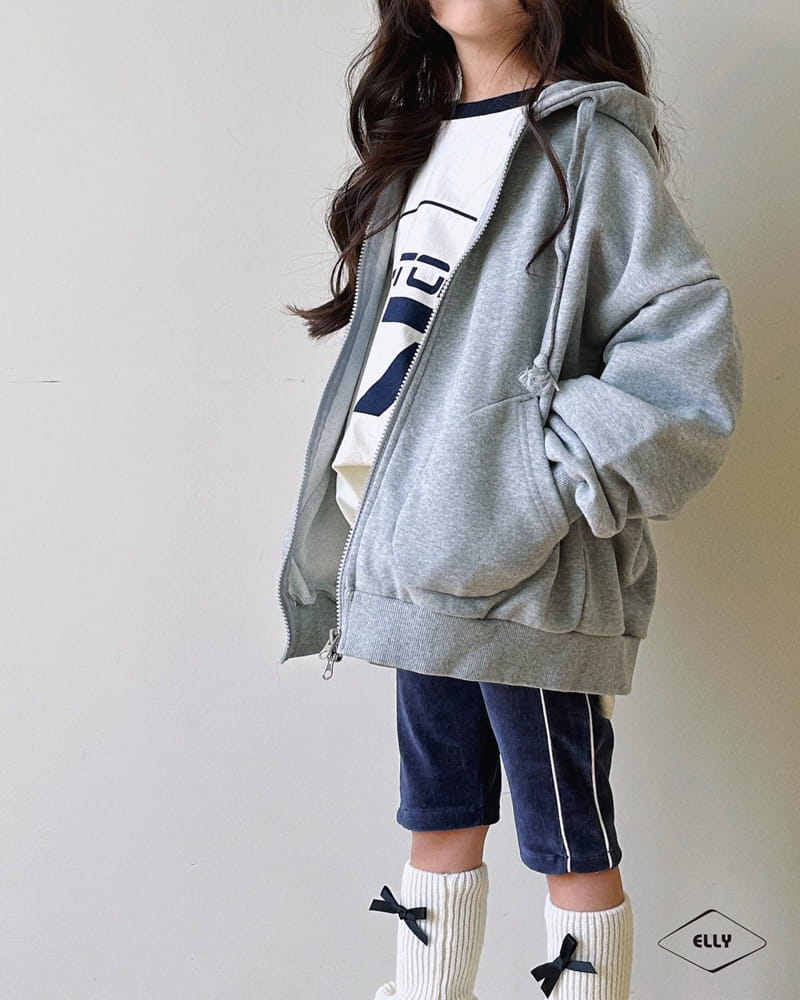 Ellymolly - Korean Children Fashion - #minifashionista - Half Moon Hoody Zip-up - 7