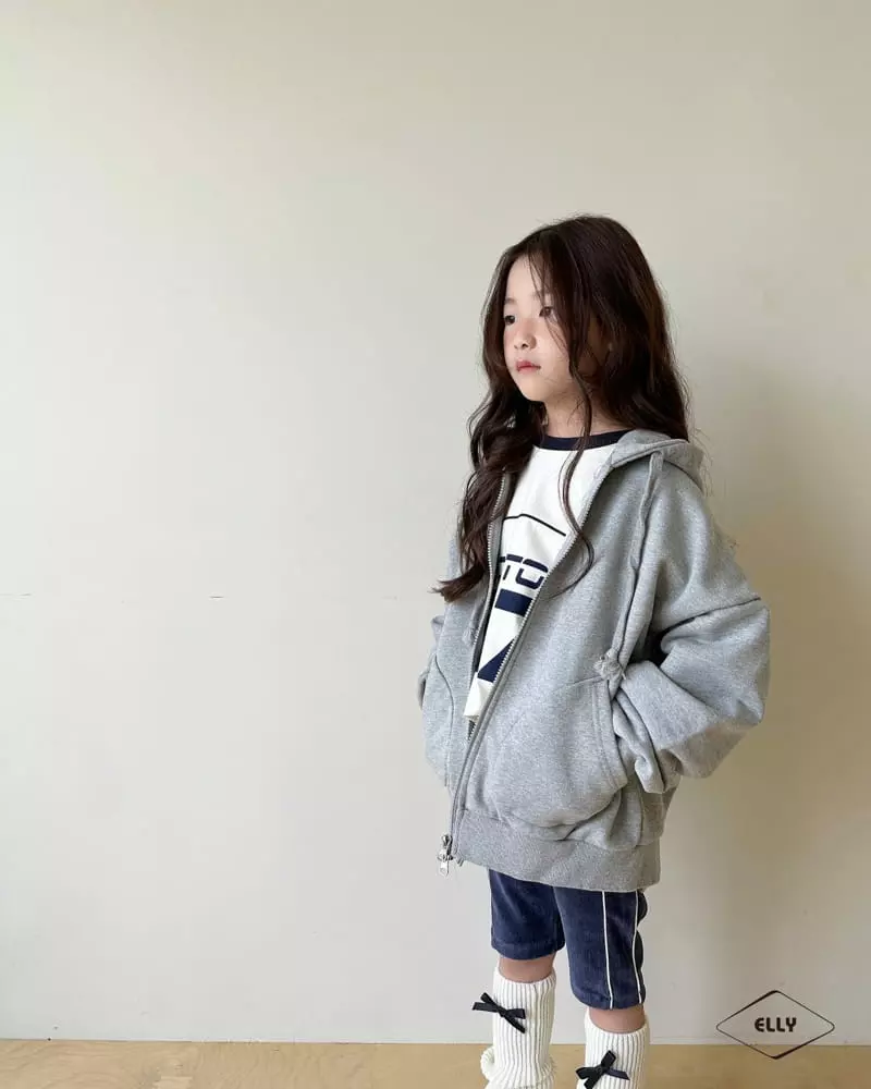 Ellymolly - Korean Children Fashion - #prettylittlegirls - Half Moon Hoody Zip-up - 8