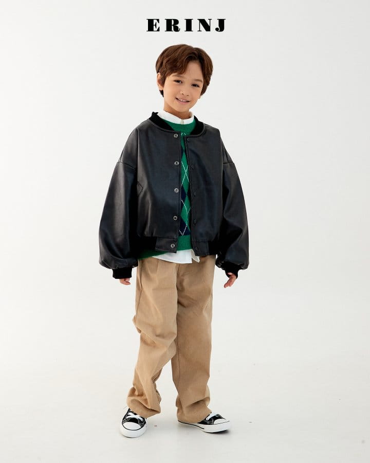 Erin J - Korean Children Fashion - #childrensboutique - Leather Jumper - 9