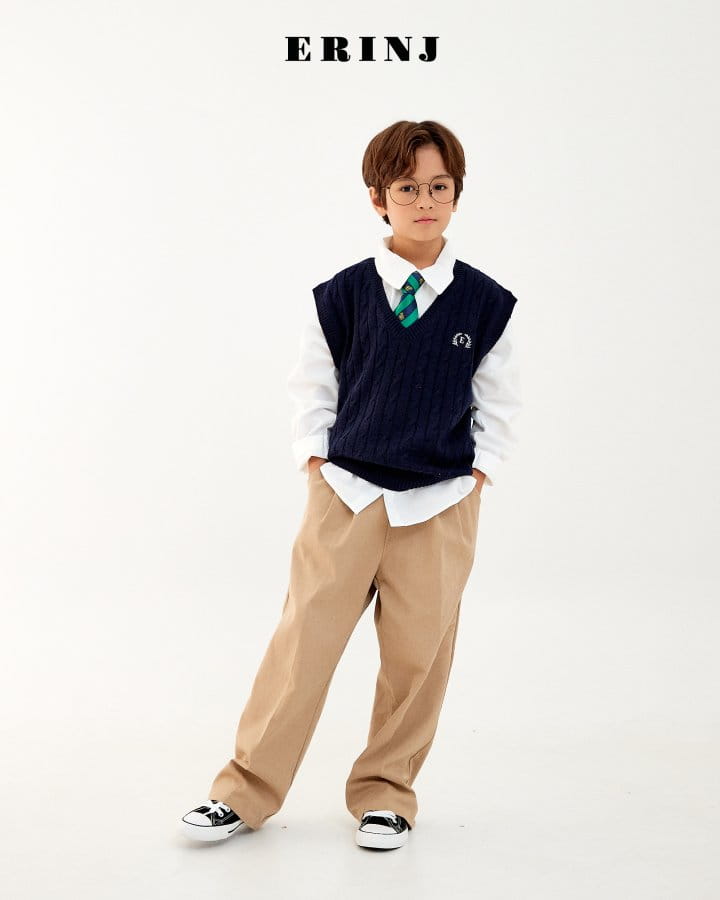 Erin J - Korean Children Fashion - #childrensboutique - Twist Knit Vest - 3