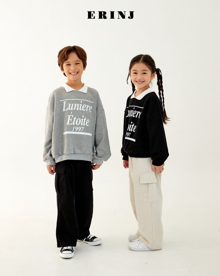 Erin J - Korean Children Fashion - #designkidswear - Collar Sweatshirt - 6