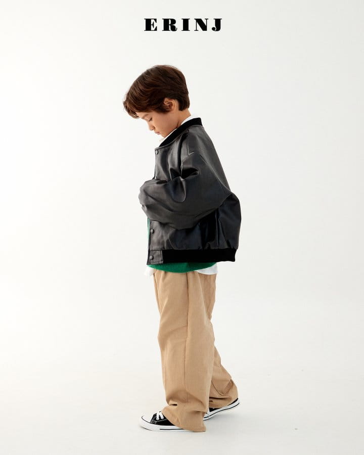 Erin J - Korean Children Fashion - #designkidswear - Leather Jumper - 10