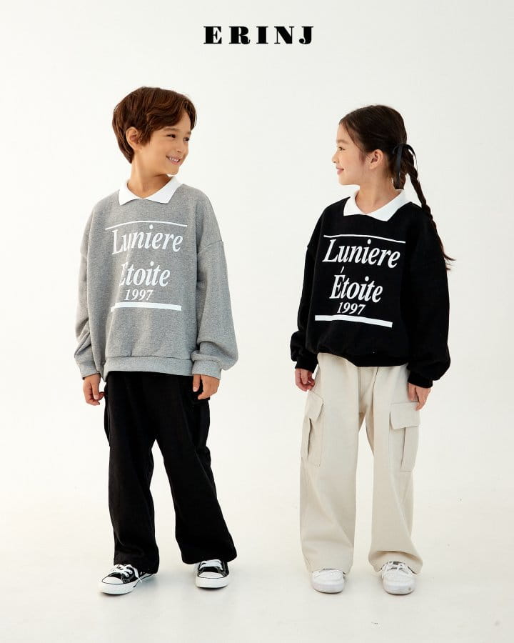 Erin J - Korean Children Fashion - #fashionkids - Collar Sweatshirt - 8