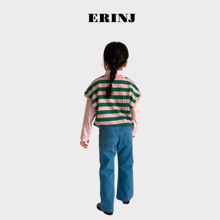 Erin J - Korean Children Fashion - #fashionkids - Twist Stripes Vest - 7