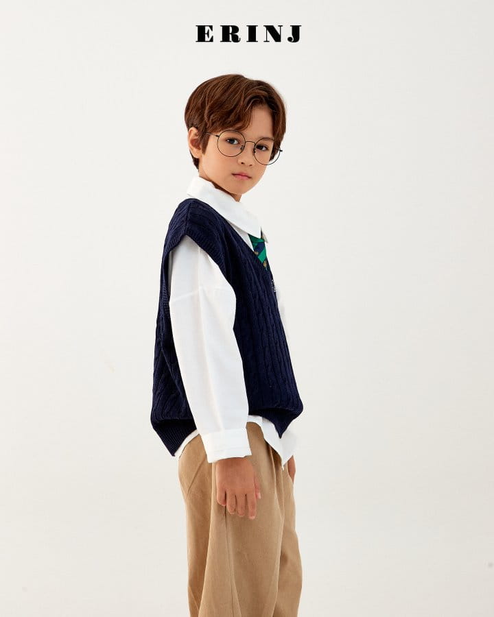 Erin J - Korean Children Fashion - #fashionkids - Twist Knit Vest - 6
