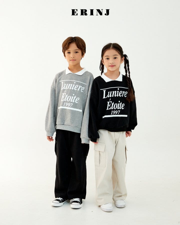 Erin J - Korean Children Fashion - #kidsshorts - Collar Sweatshirt - 9