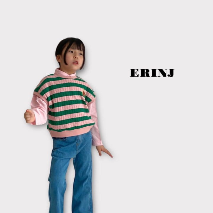 Erin J - Korean Children Fashion - #kidsshorts - Twist Stripes Vest - 8