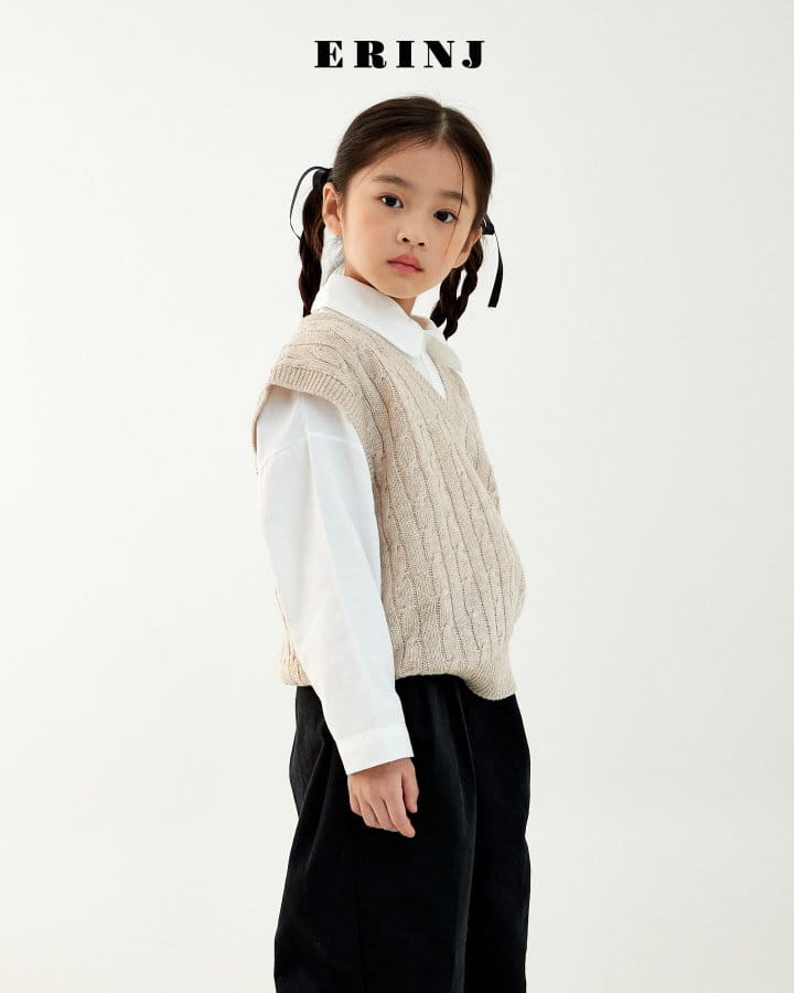 Erin J - Korean Children Fashion - #kidzfashiontrend - Twist Knit Vest - 9