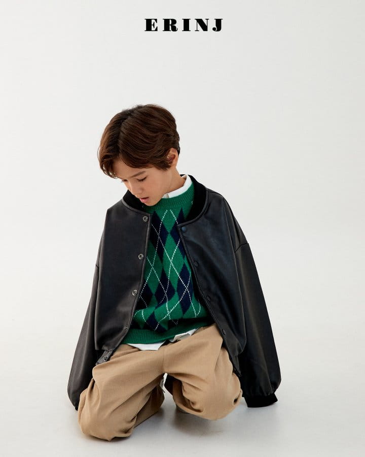 Erin J - Korean Children Fashion - #littlefashionista - Argyle Knit Vest - 9