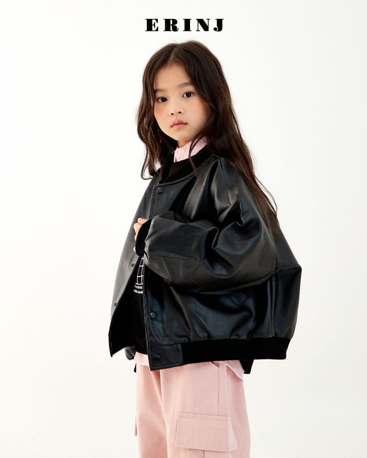 Erin J - Korean Children Fashion - #littlefashionista - Leather Jumper - 3