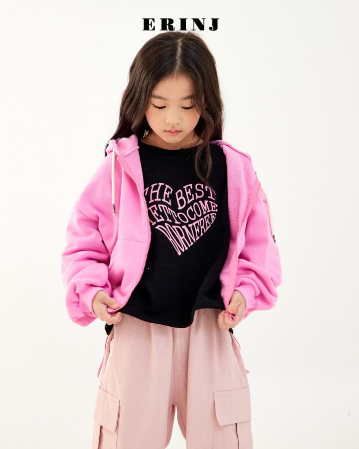 Erin J - Korean Children Fashion - #magicofchildhood - Heart Crop Sweatshirt - 6