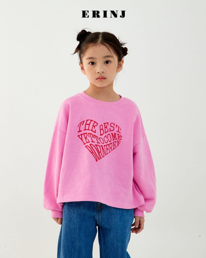 Erin J - Korean Children Fashion - #prettylittlegirls - Heart Crop Sweatshirt - 8