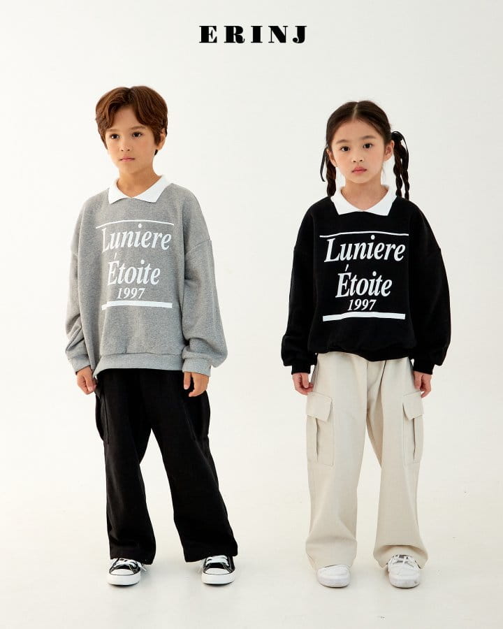 Erin J - Korean Children Fashion - #stylishchildhood - Collar Sweatshirt - 3