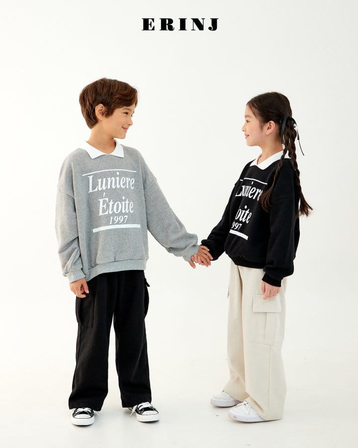 Erin J - Korean Children Fashion - #toddlerclothing - Collar Sweatshirt - 2