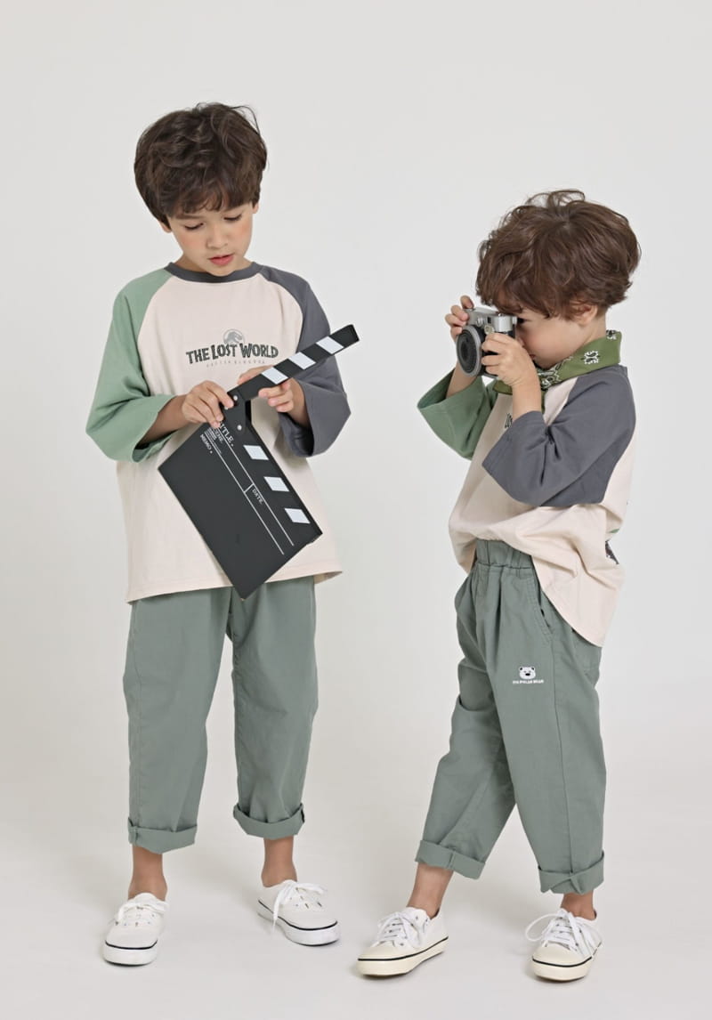 Fashion King - Korean Children Fashion - #designkidswear - Jurassic Raglan 7 Tee - 5