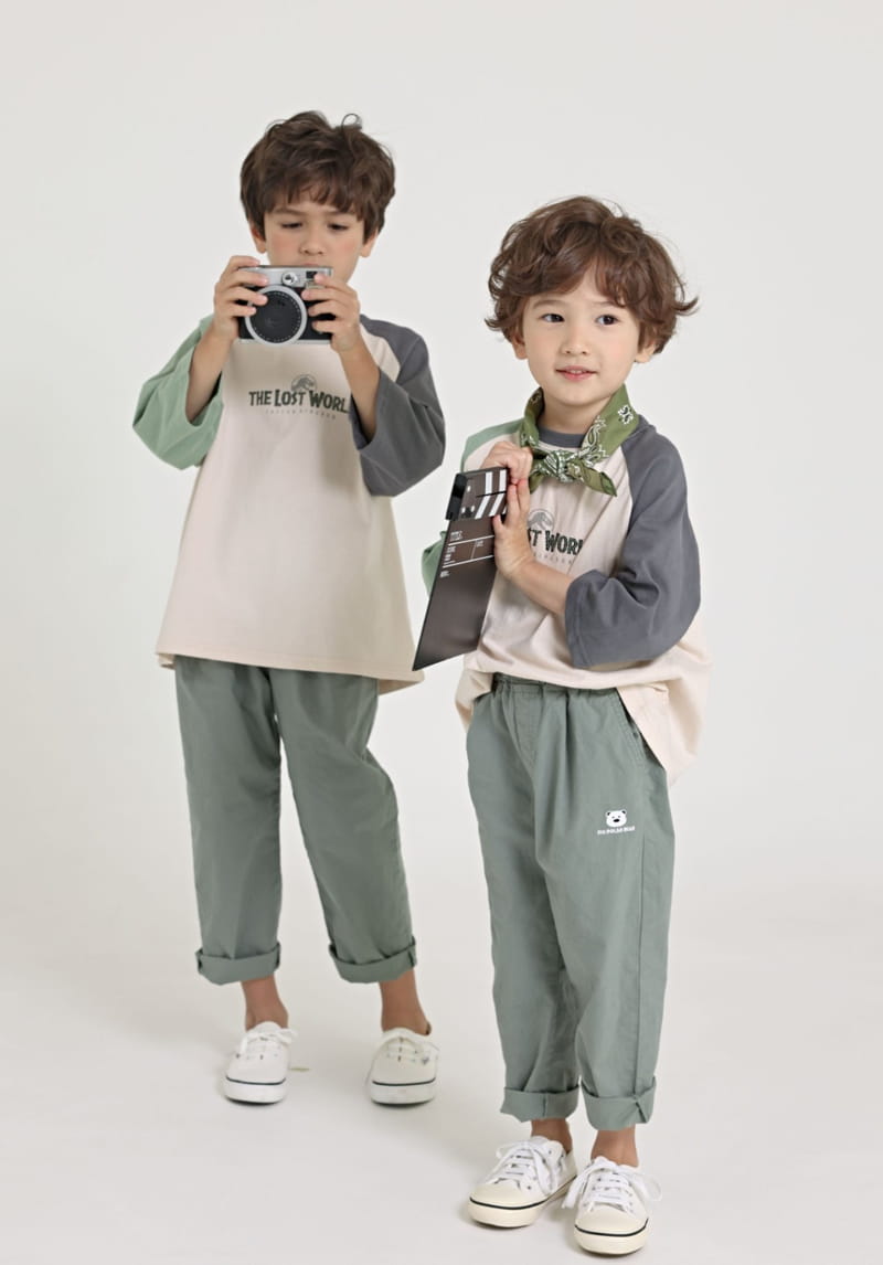 Fashion King - Korean Children Fashion - #discoveringself - Jurassic Raglan 7 Tee - 6
