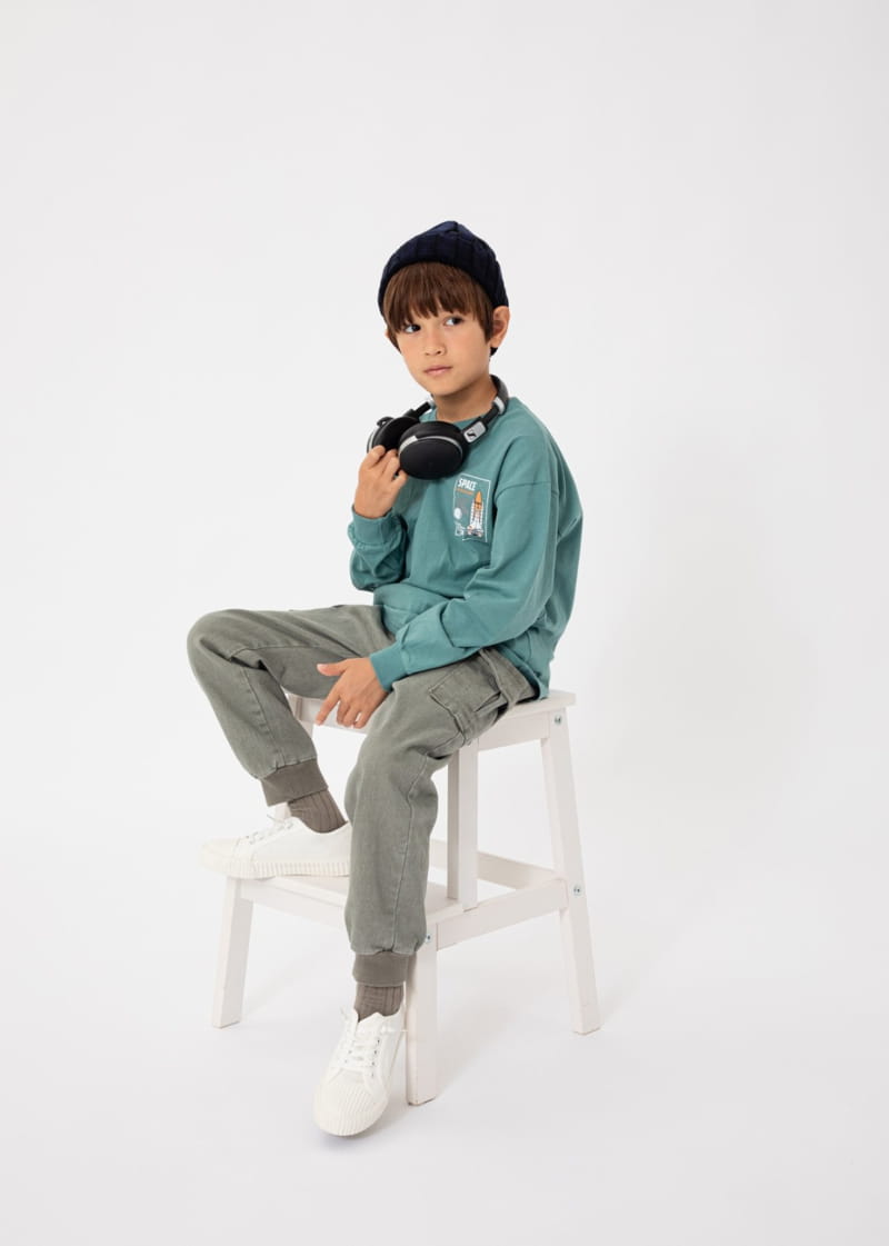 Fashion King - Korean Children Fashion - #kidsshorts - Space Tee