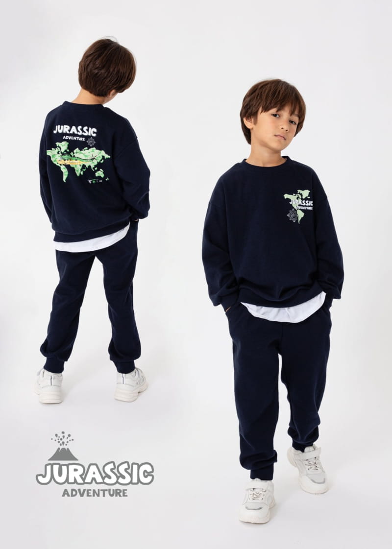 Fashion King - Korean Children Fashion - #littlefashionista - Jurrasic World Top Bottom Set