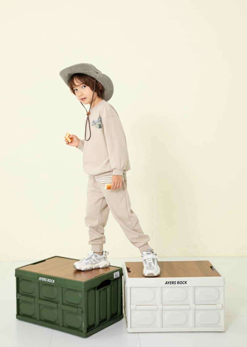 Fashion King - Korean Children Fashion - #littlefashionista - Camping Time Top Bottom Set - 4