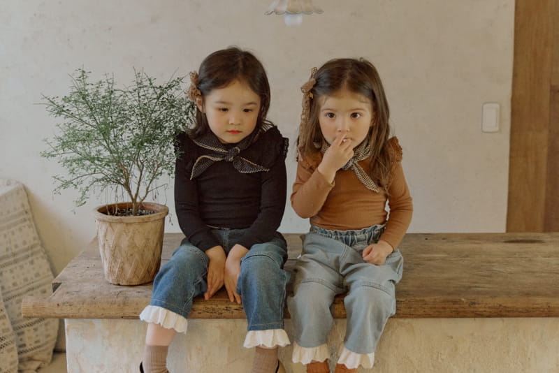 Flo - Korean Baby Fashion - #onlinebabyshop - Line Scarf - 8