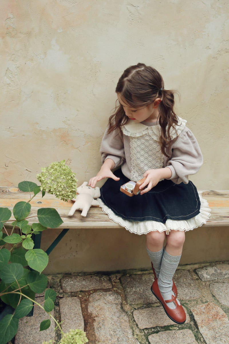 Flo - Korean Children Fashion - #Kfashion4kids - Eva Denim Skirt - 3