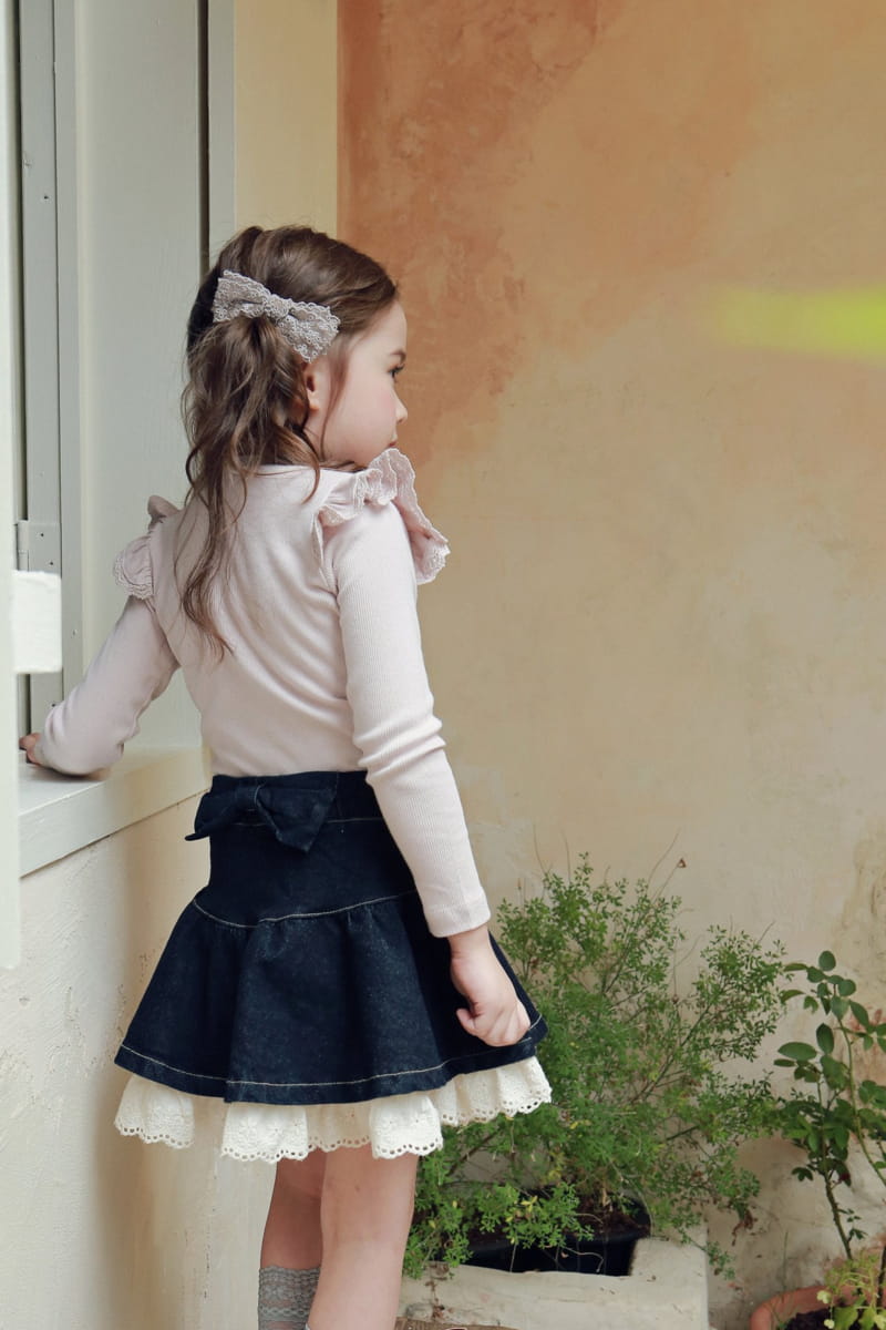 Flo - Korean Children Fashion - #todddlerfashion - Eva Denim Skirt - 8
