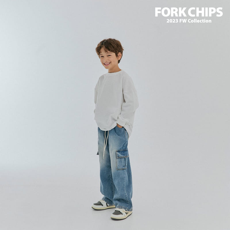 Fork Chips - Korean Children Fashion - #Kfashion4kids - Roof Jeans - 11