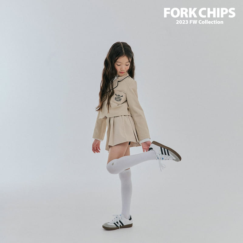 Fork Chips - Korean Children Fashion - #childofig - Amber Crop Jacket - 5