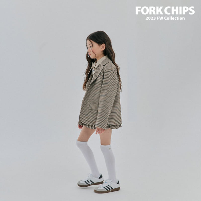 Fork Chips - Korean Children Fashion - #discoveringself - Hound Belt Skirt - 5