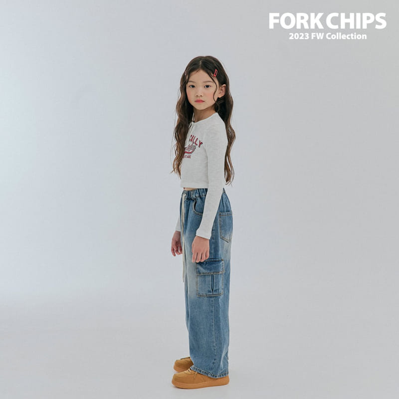 Fork Chips - Korean Children Fashion - #kidsshorts - Roof Jeans - 8