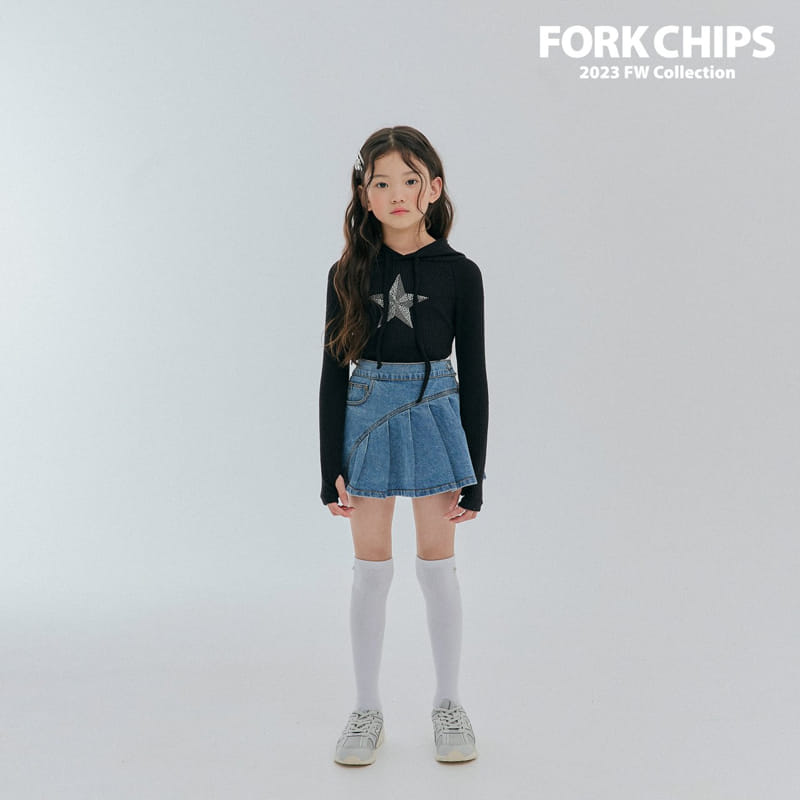 Fork Chips - Korean Children Fashion - #littlefashionista - Bambi Hoody Tee - 2