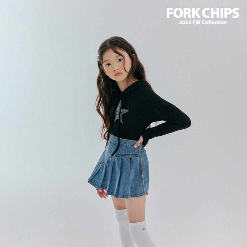 Fork Chips - Korean Children Fashion - #prettylittlegirls - Bambi Hoody Tee - 5