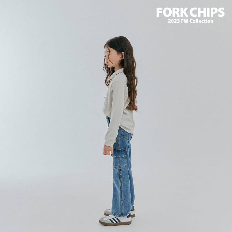 Fork Chips - Korean Children Fashion - #prettylittlegirls - Standing Tee - 9