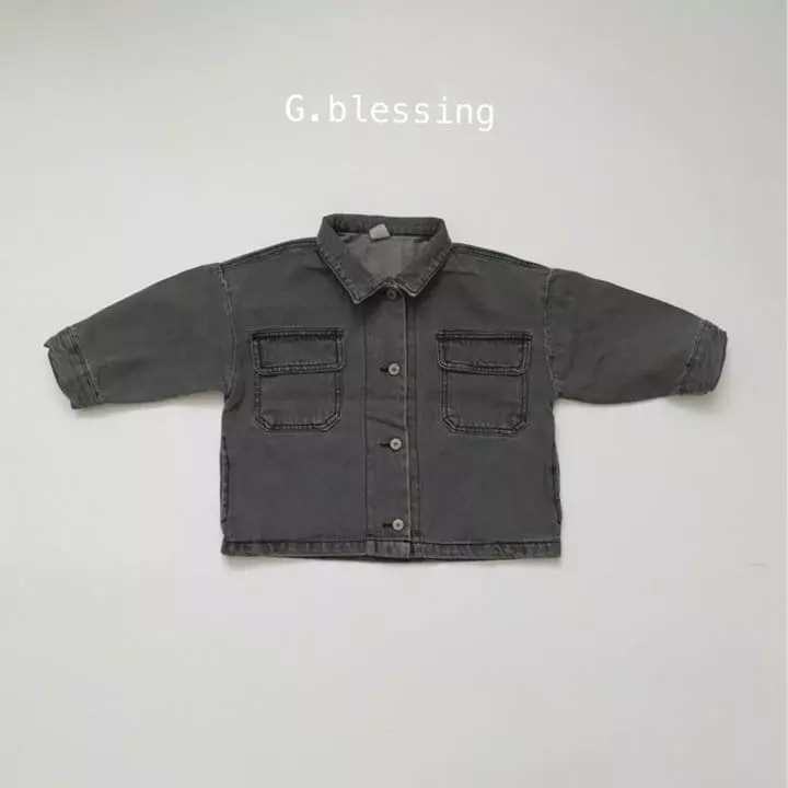 G Blessing - Korean Children Fashion - #childofig - 505 Denim Jacket