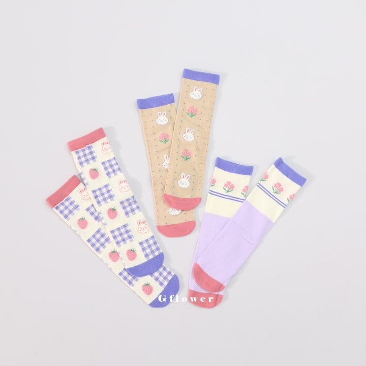 G Flower - Korean Children Fashion - #kidzfashiontrend - Rabbit Knee Socks - 4