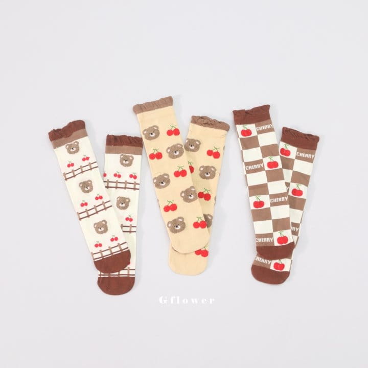 G Flower - Korean Children Fashion - #Kfashion4kids - Bears Knee Socks - 3