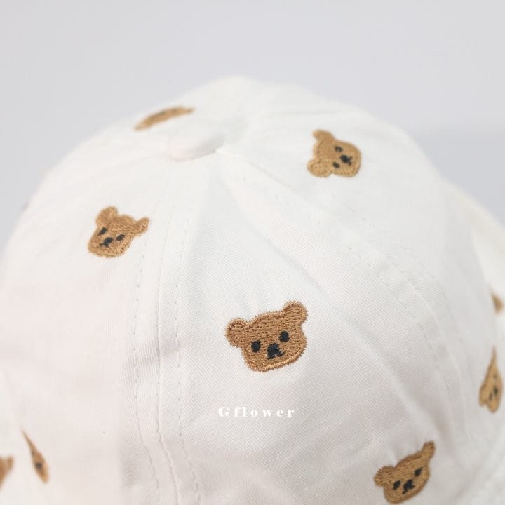 G Flower - Korean Children Fashion - #kidzfashiontrend - Embrodiery Bear Bucket Hat - 4