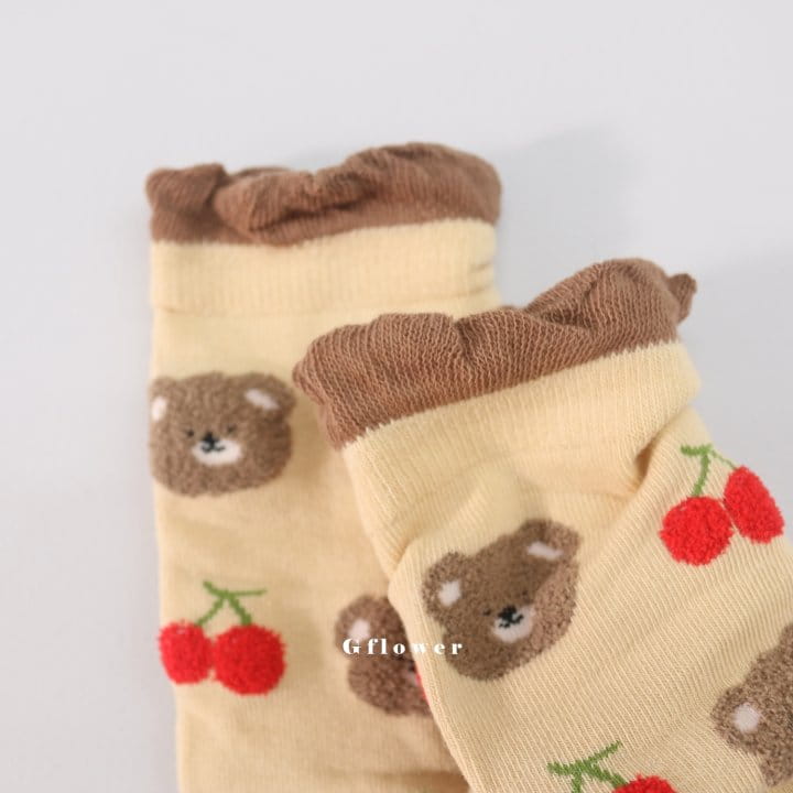 G Flower - Korean Children Fashion - #childofig - Bears Knee Socks - 11