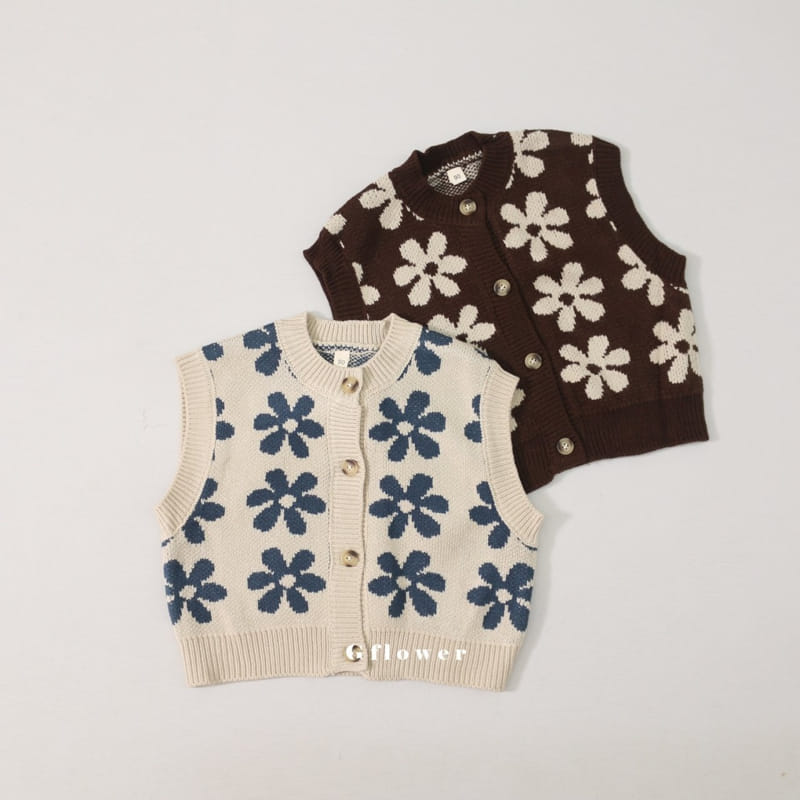 G Flower - Korean Children Fashion - #childofig - Knit Vest