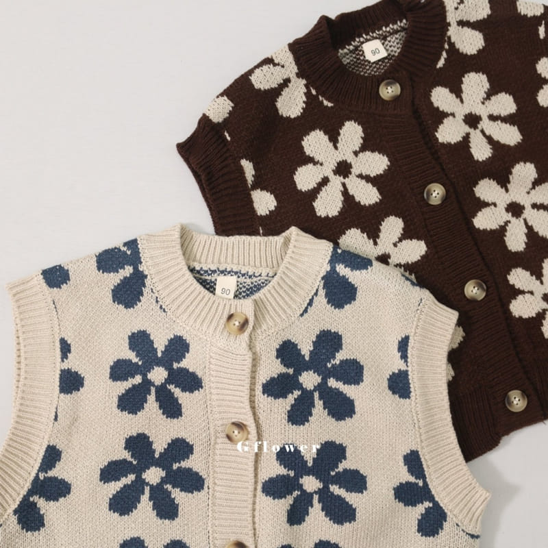 G Flower - Korean Children Fashion - #childrensboutique - Knit Vest - 2