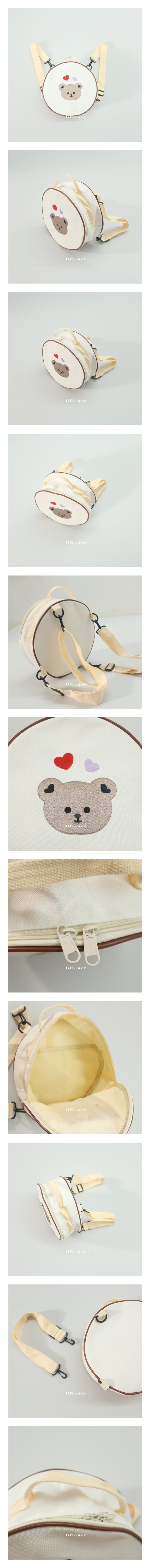 G Flower - Korean Children Fashion - #fashionkids - Embroidery Bear Back Pack