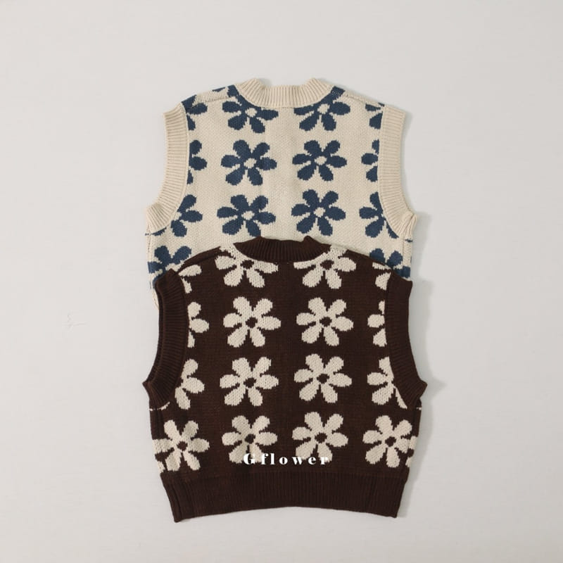 G Flower - Korean Children Fashion - #fashionkids - Knit Vest - 5