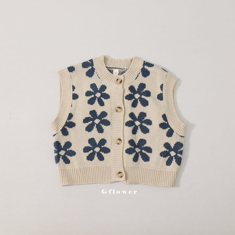G Flower - Korean Children Fashion - #kidsshorts - Knit Vest - 6