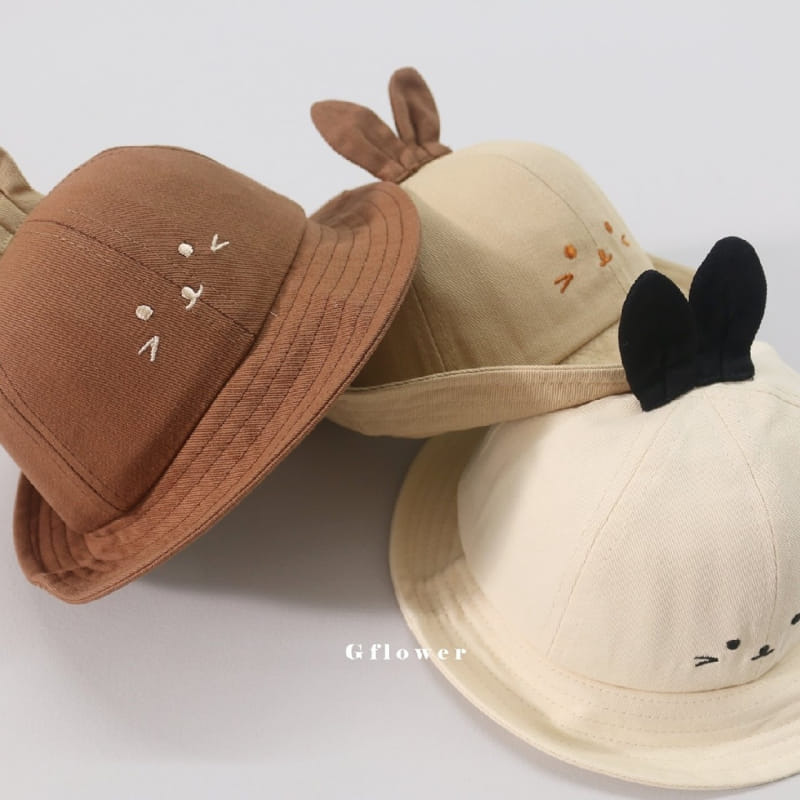 G Flower - Korean Children Fashion - #kidsshorts - Aga Rabbit Biucket Hat