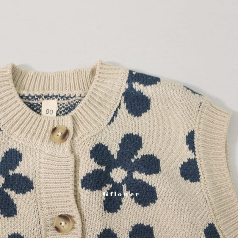 G Flower - Korean Children Fashion - #kidsstore - Knit Vest - 7